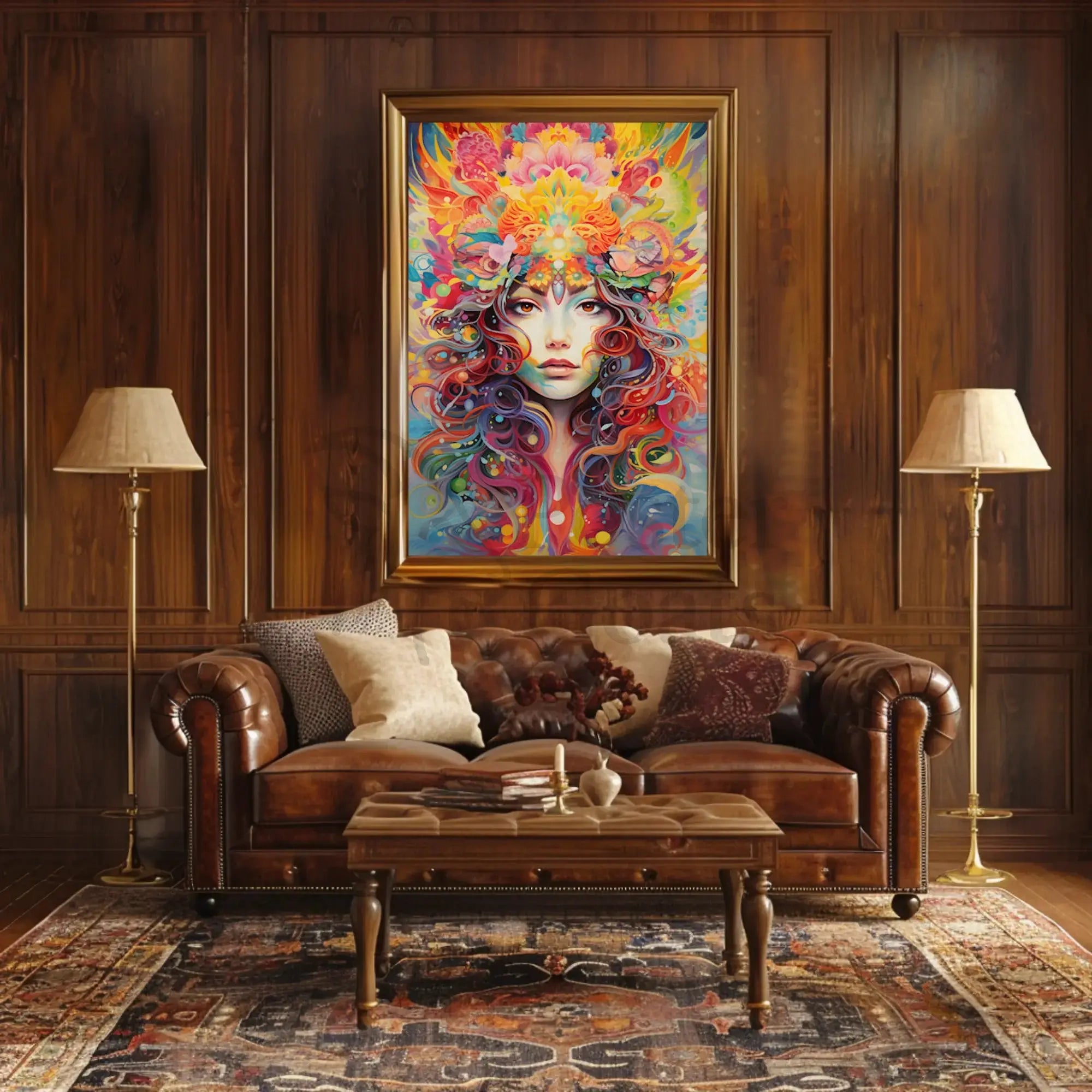 Psychedelic Surreal Woman Art for Artistic Poster PosterGoat