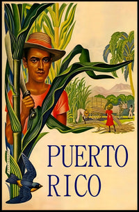 Puerto Rico Agricultural Heritage Vintage Cultural or Heritage Poster PosterGoat
