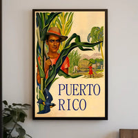 Puerto Rico Agricultural Heritage Vintage Cultural or Heritage Poster PosterGoat