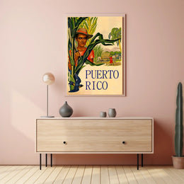 Puerto Rico Agricultural Heritage Vintage Cultural or Heritage Poster PosterGoat