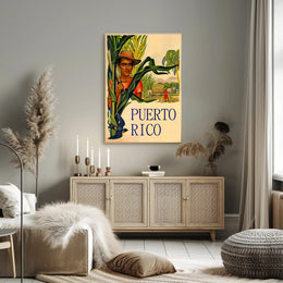 Puerto Rico Agricultural Heritage Vintage Cultural or Heritage Poster PosterGoat