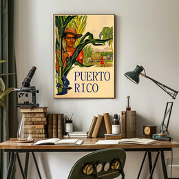 Puerto Rico Agricultural Heritage Vintage Cultural or Heritage Poster PosterGoat