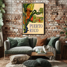 Puerto Rico Agricultural Heritage Vintage Cultural or Heritage Poster PosterGoat