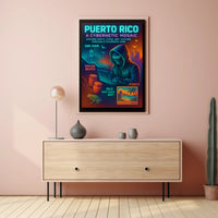 Puerto Rico Cybernetic Mosaic Poster Art Print PosterGoat