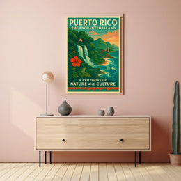Puerto Rico Enchanted Island Print Wall Art PosterGoat