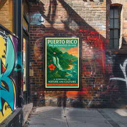 Puerto Rico Enchanted Island Print Wall Art PosterGoat