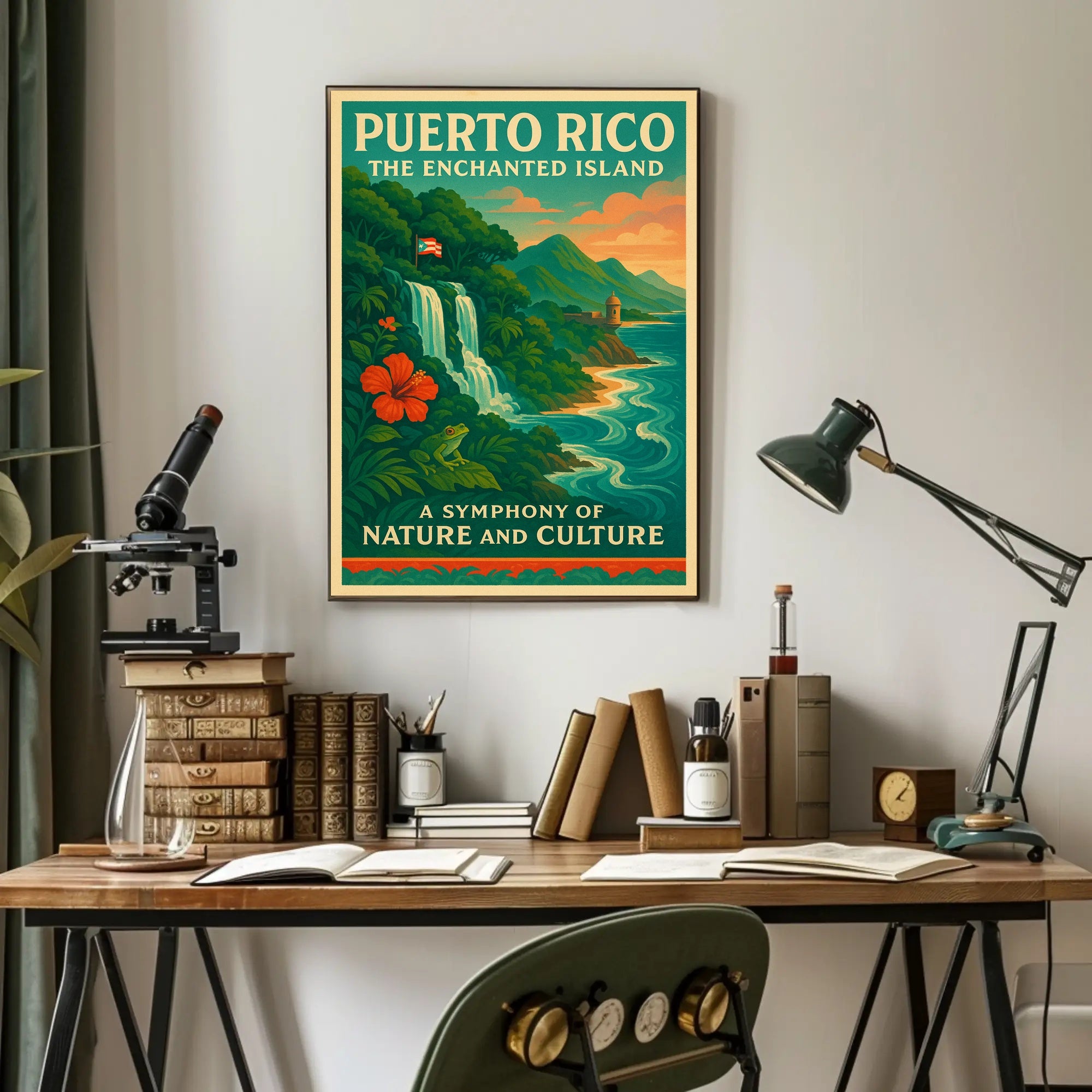 Puerto Rico Enchanted Island Print Wall Art PosterGoat