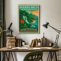 Puerto Rico Enchanted Island Print Wall Art PosterGoat