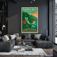 Puerto Rico Enchanted Island Print Wall Art PosterGoat