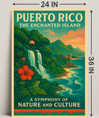 Puerto Rico Enchanted Island Print Wall Art PosterGoat