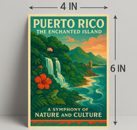 Puerto Rico Enchanted Island Print Wall Art PosterGoat