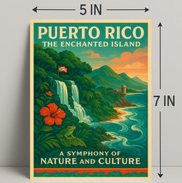 Puerto Rico Enchanted Island Print Wall Art PosterGoat