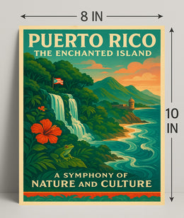 Puerto Rico Enchanted Island Print Wall Art PosterGoat