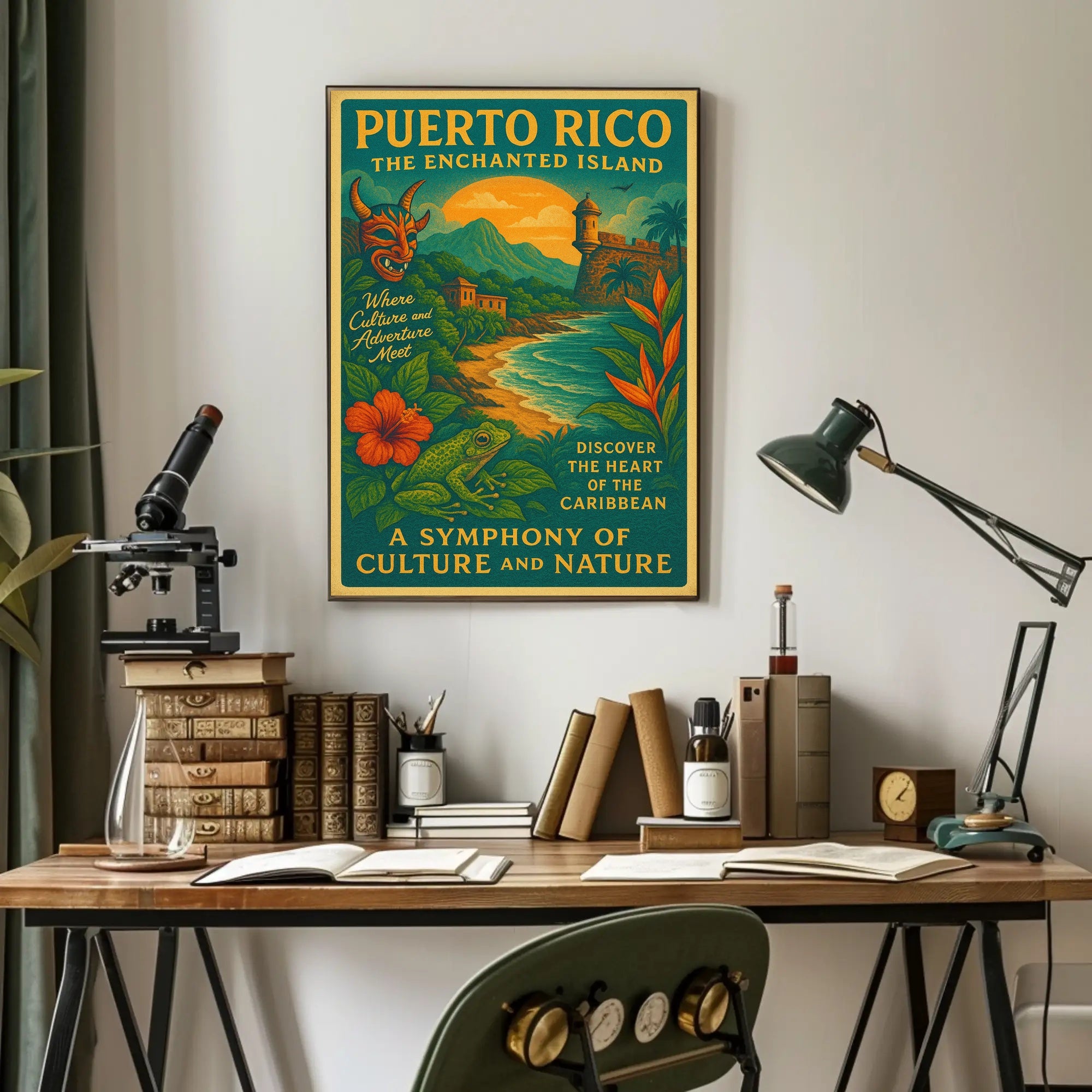 Puerto Rico Enchanted Island Wall Art Print PosterGoat