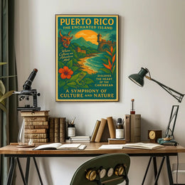 Puerto Rico Enchanted Island Wall Art Print PosterGoat