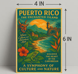 Puerto Rico Enchanted Island Wall Art Print PosterGoat