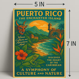 Puerto Rico Enchanted Island Wall Art Print PosterGoat