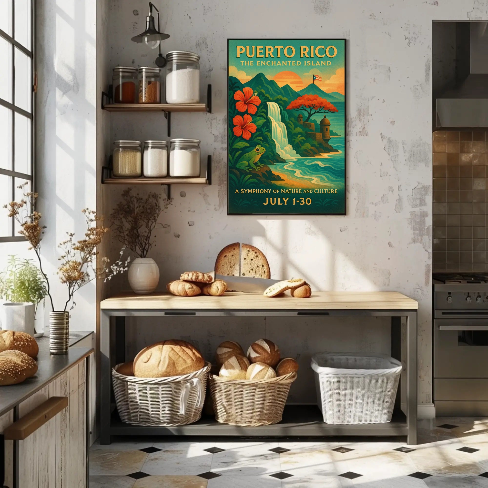 Puerto Rico Enchanted Island Wall Art Print PosterGoat