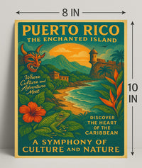 Puerto Rico Enchanted Island Wall Art Print PosterGoat