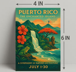 Puerto Rico Enchanted Island Wall Art Print PosterGoat