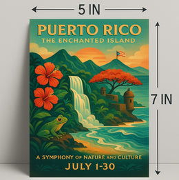 Puerto Rico Enchanted Island Wall Art Print PosterGoat