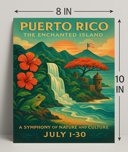 Puerto Rico Enchanted Island Wall Art Print PosterGoat