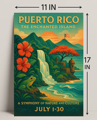 Puerto Rico Enchanted Island Wall Art Print PosterGoat