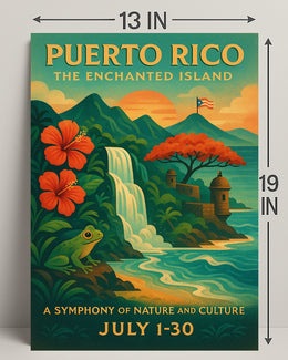 Puerto Rico Enchanted Island Wall Art Print PosterGoat