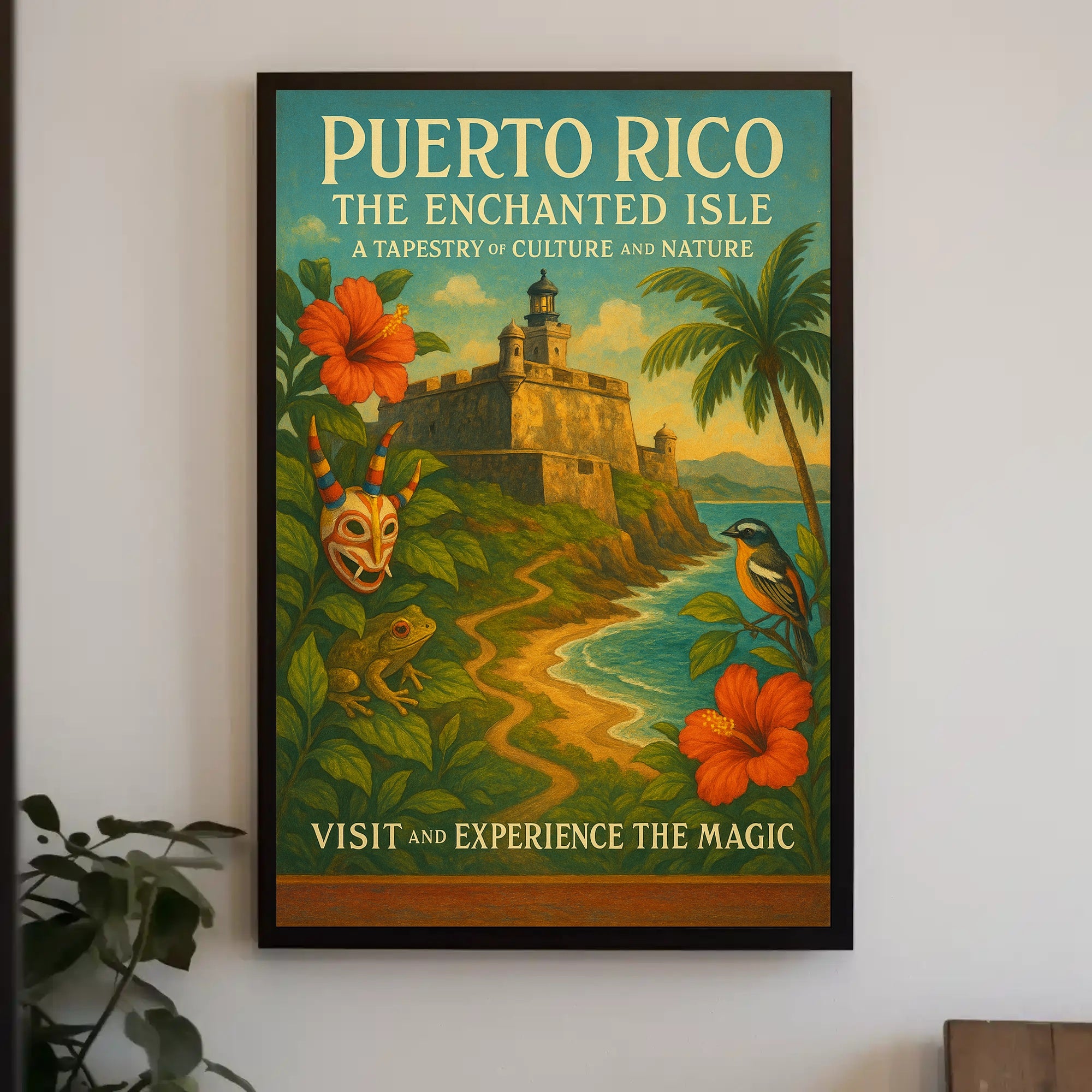 Puerto Rico Enchanted Isle Wall Art Print PosterGoat