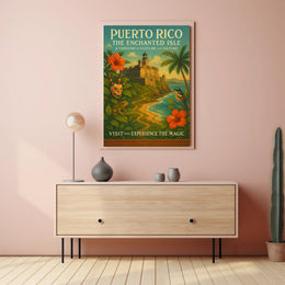 Puerto Rico Enchanted Isle Wall Art Print PosterGoat
