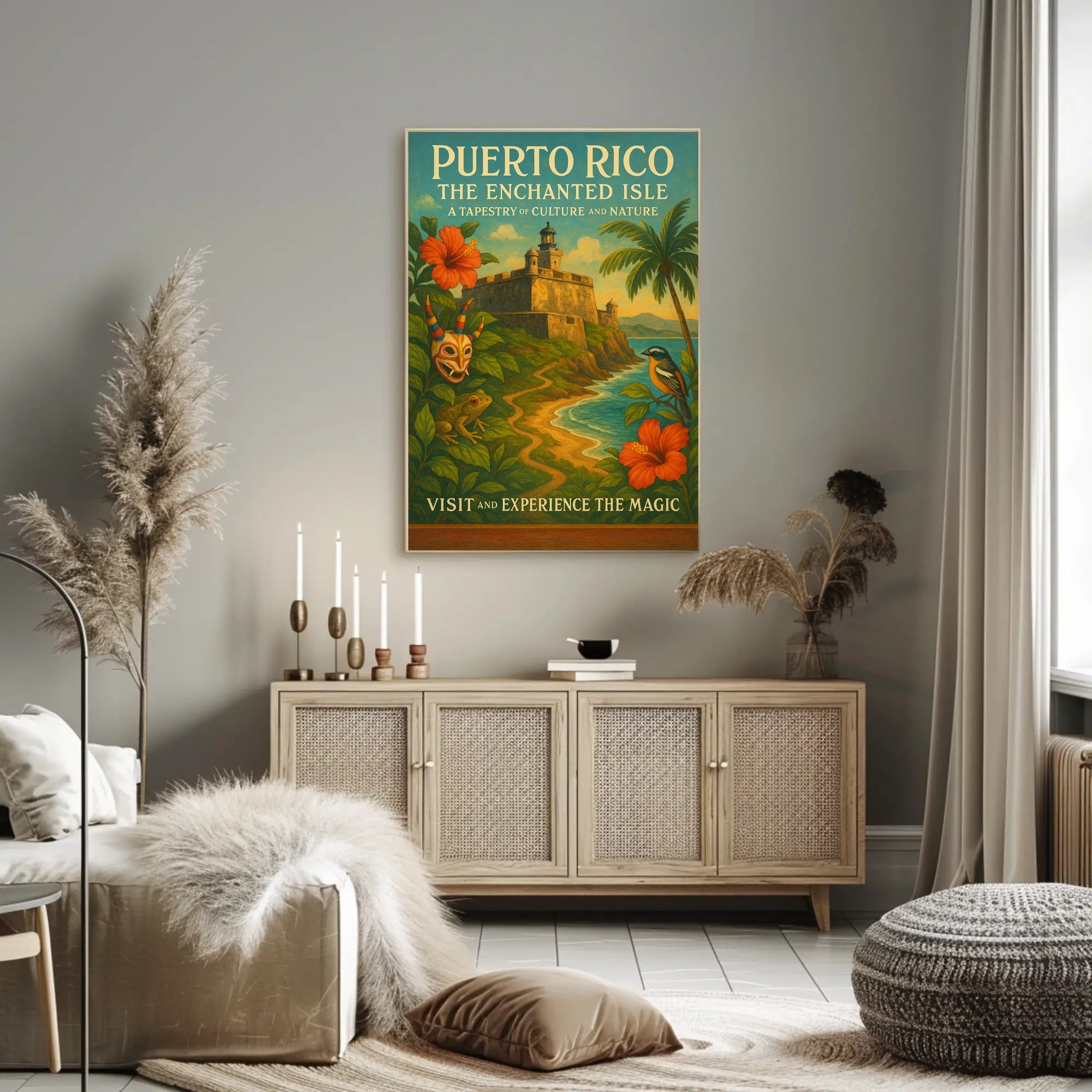Puerto Rico Enchanted Isle Wall Art Print PosterGoat