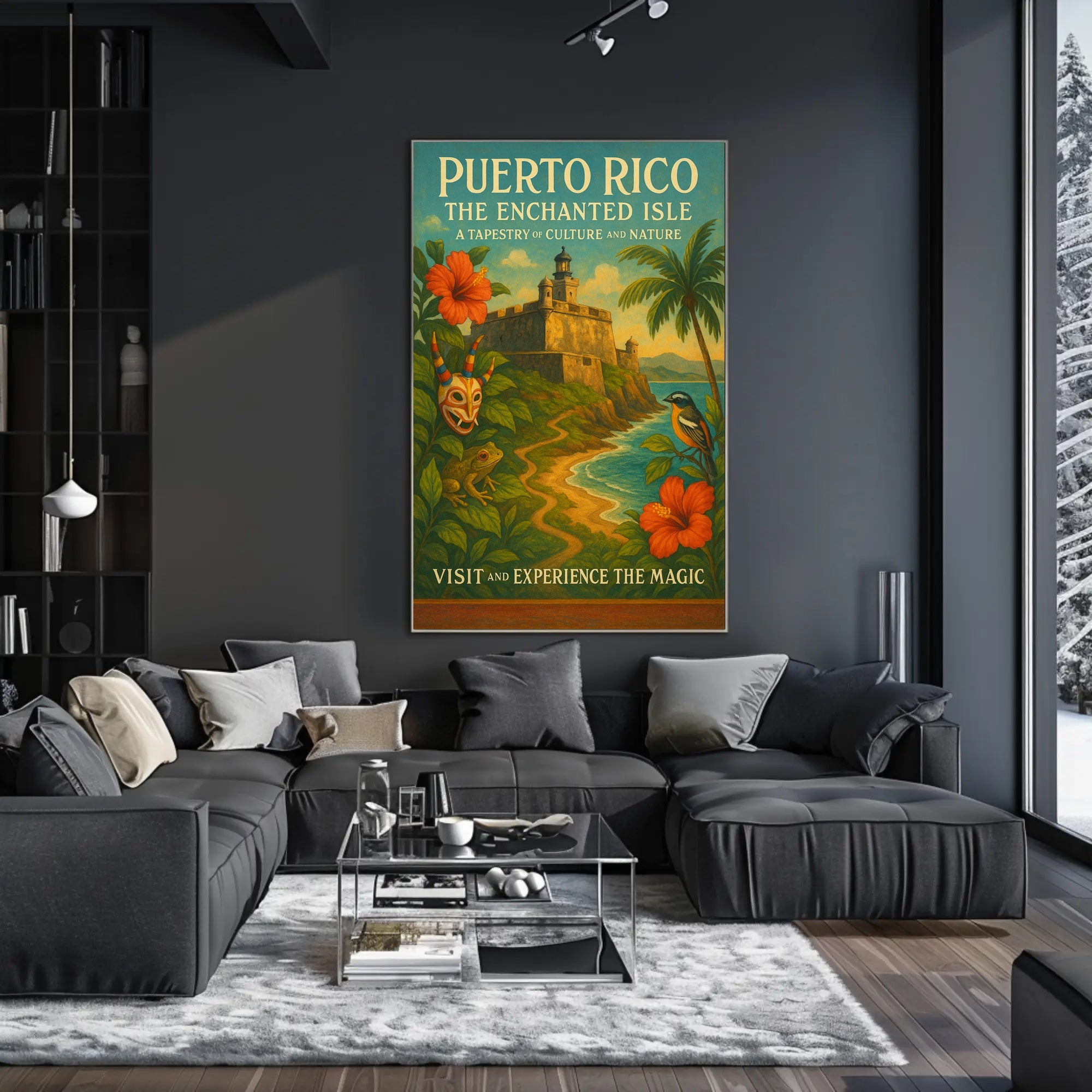 Puerto Rico Enchanted Isle Wall Art Print PosterGoat