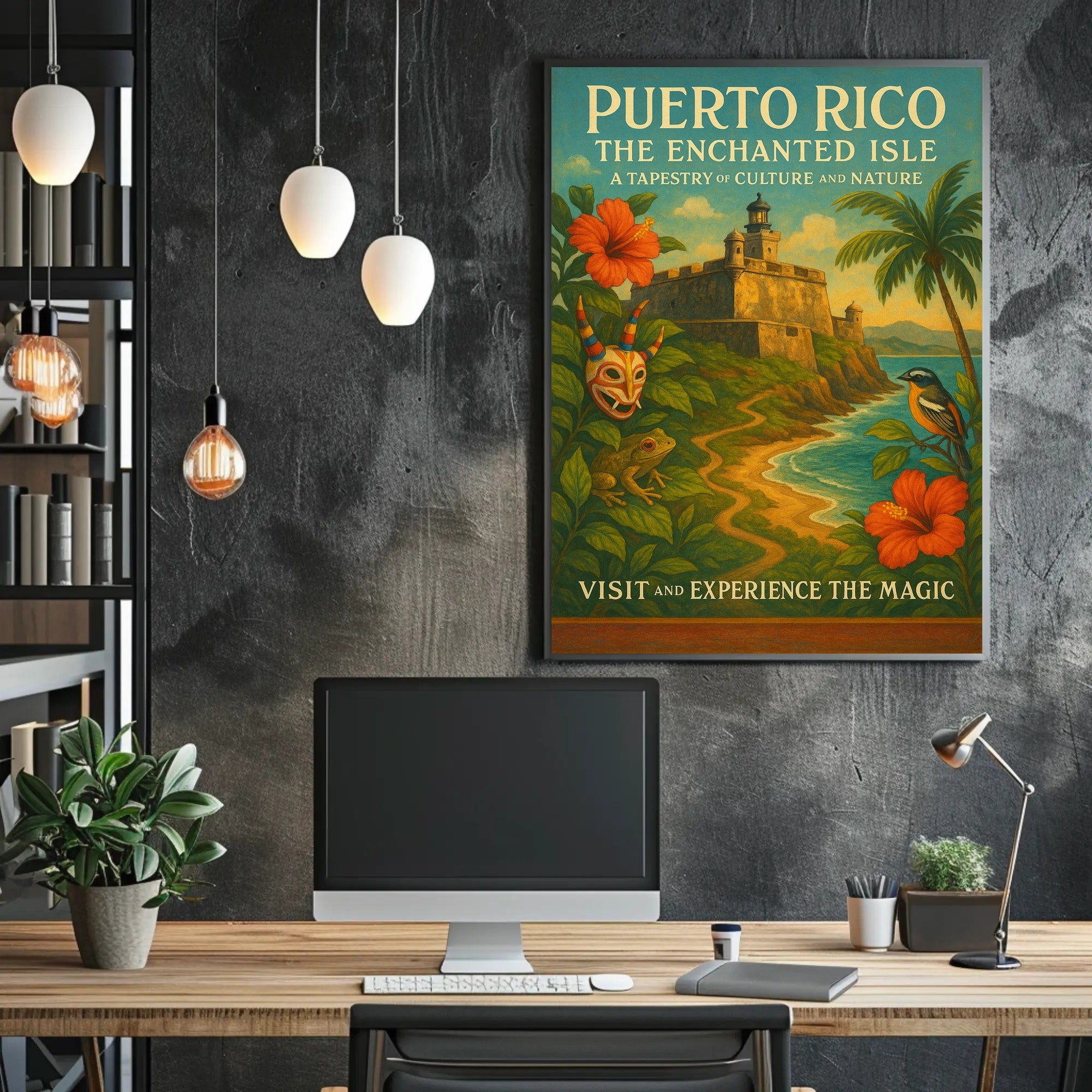 Puerto Rico Enchanted Isle Wall Art Print PosterGoat
