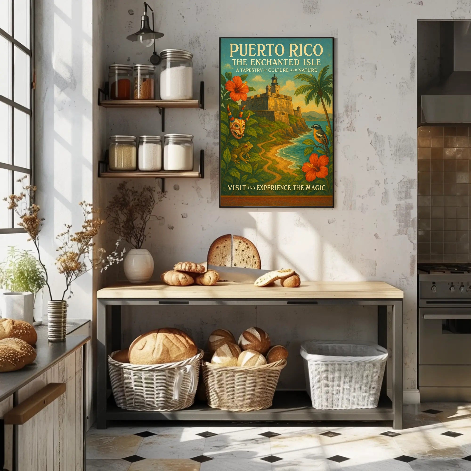 Puerto Rico Enchanted Isle Wall Art Print PosterGoat