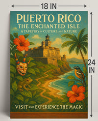 Puerto Rico Enchanted Isle Wall Art Print PosterGoat