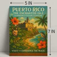 Puerto Rico Enchanted Isle Wall Art Print PosterGoat