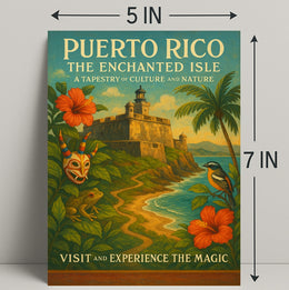 Puerto Rico Enchanted Isle Wall Art Print PosterGoat