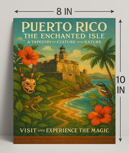 Puerto Rico Enchanted Isle Wall Art Print PosterGoat