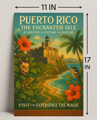 Puerto Rico Enchanted Isle Wall Art Print PosterGoat