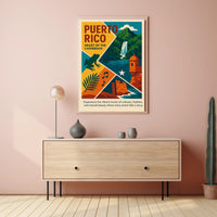Puerto Rico Heart of the Caribbean Poster PosterGoat