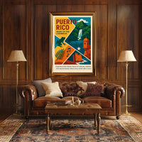 Puerto Rico Heart of the Caribbean Poster PosterGoat