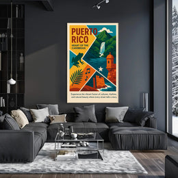 Puerto Rico Heart of the Caribbean Poster PosterGoat