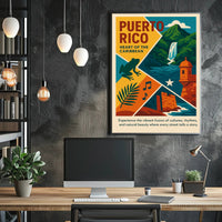 Puerto Rico Heart of the Caribbean Poster PosterGoat