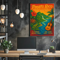 Puerto Rico Heartbeat of the Caribbean Poster PosterGoat