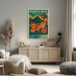 Puerto Rico Isla del Encanto Poster PosterGoat