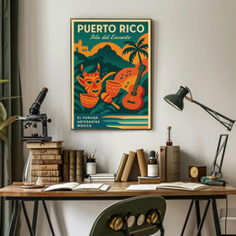 Puerto Rico Isla del Encanto Poster PosterGoat