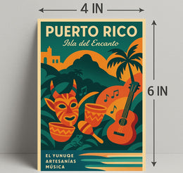 Puerto Rico Isla del Encanto Poster PosterGoat