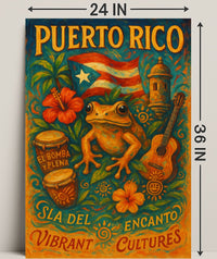 Puerto Rico Isla del Encanto Poster PosterGoat