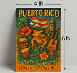 Puerto Rico Isla del Encanto Poster PosterGoat