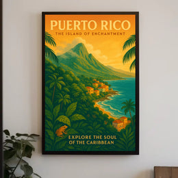 Puerto Rico Island of Enchantment Poster PosterGoat
